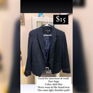 Dark blue work blazer